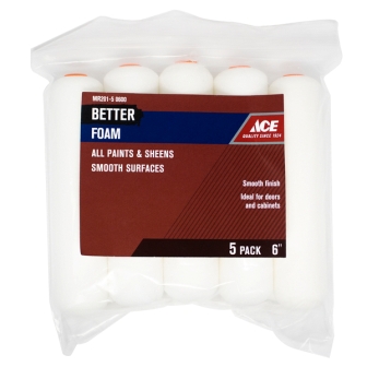 Main 1 - Ace Better Foam 6 in. W Mini Paint Roller Cover Refill 5 pk - Nederland