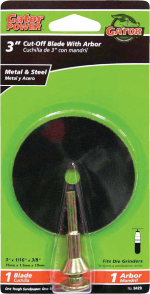 Main 1 - Gator 3 in. D X 3/8 in. Aluminum Oxide Metal Cut-Off Blade 1 pc - Nederland