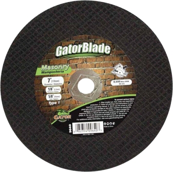 Main 1 - Gator 7 in. D X 5/8 in. Aluminum Oxide Masonry Cut-Off Blade 1 pc - Nederland