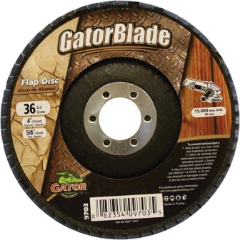 Main 1 - Gator 4 in. D X 5/8 in. Aluminum Oxide Flap Disc 36 Grit 1 pk - Nederland
