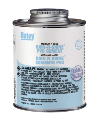 Main 1 - Oatey Rain-R-Shine Blue Cement For PVC 16 oz - Nederland