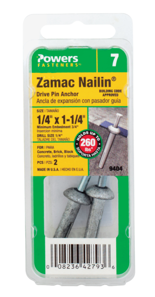 Hillman 1.25 in. L Zinc Hammer Drive Anchor 2 pk - Nederland