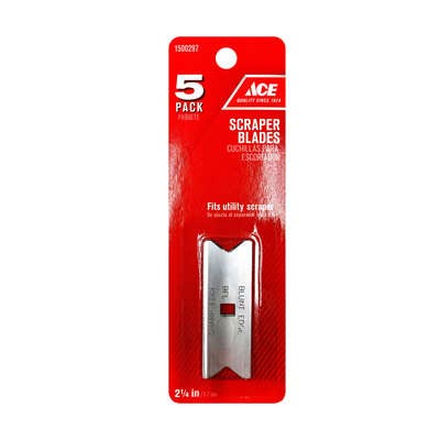 Ace 2-1/2 in. W Steel Double Edge Scraper Blade - Nederland