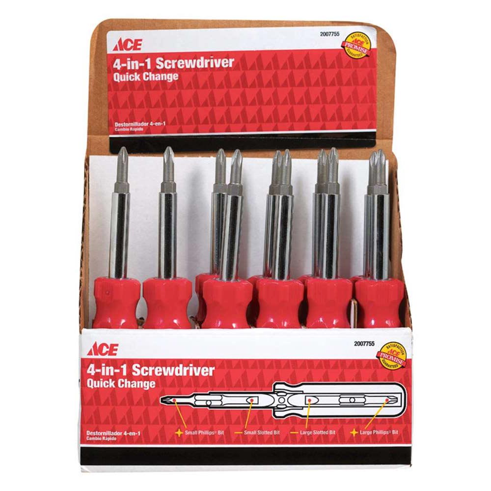 Ace Phillips/Slotted 4-in-1 Screwdriver 8 in. - Nederland
