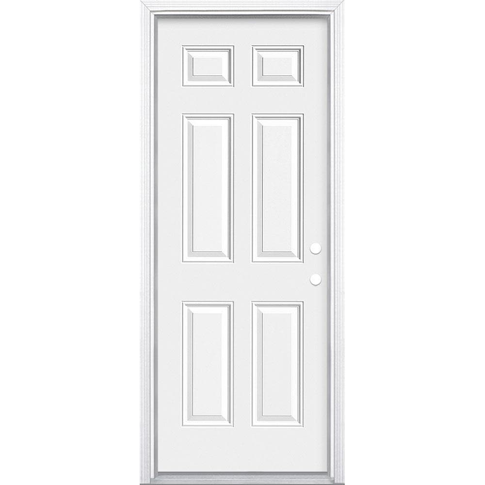 2868 6Panel Steel 4 9/16 Lh In Swing No Trim - Nederland