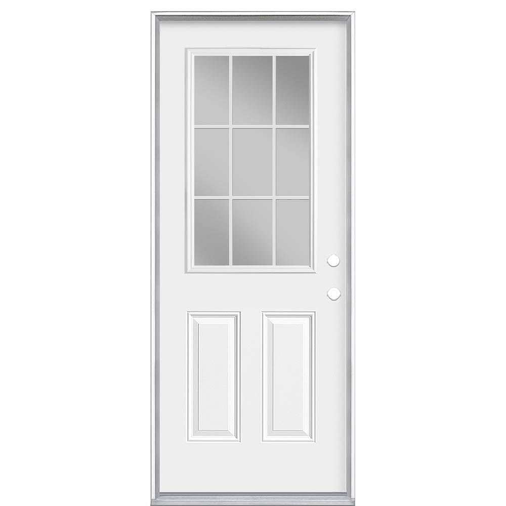 2868 9Lite/2Panel Steel 4 9/16 Lh In Swing No Trim - Nederland