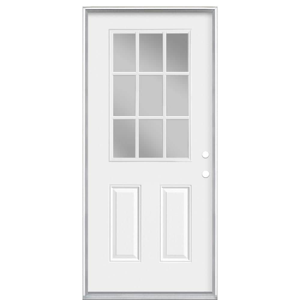 3068 9Lite/2Panel Steel 4 9/16 Lh In Swing No Trim - Nederland