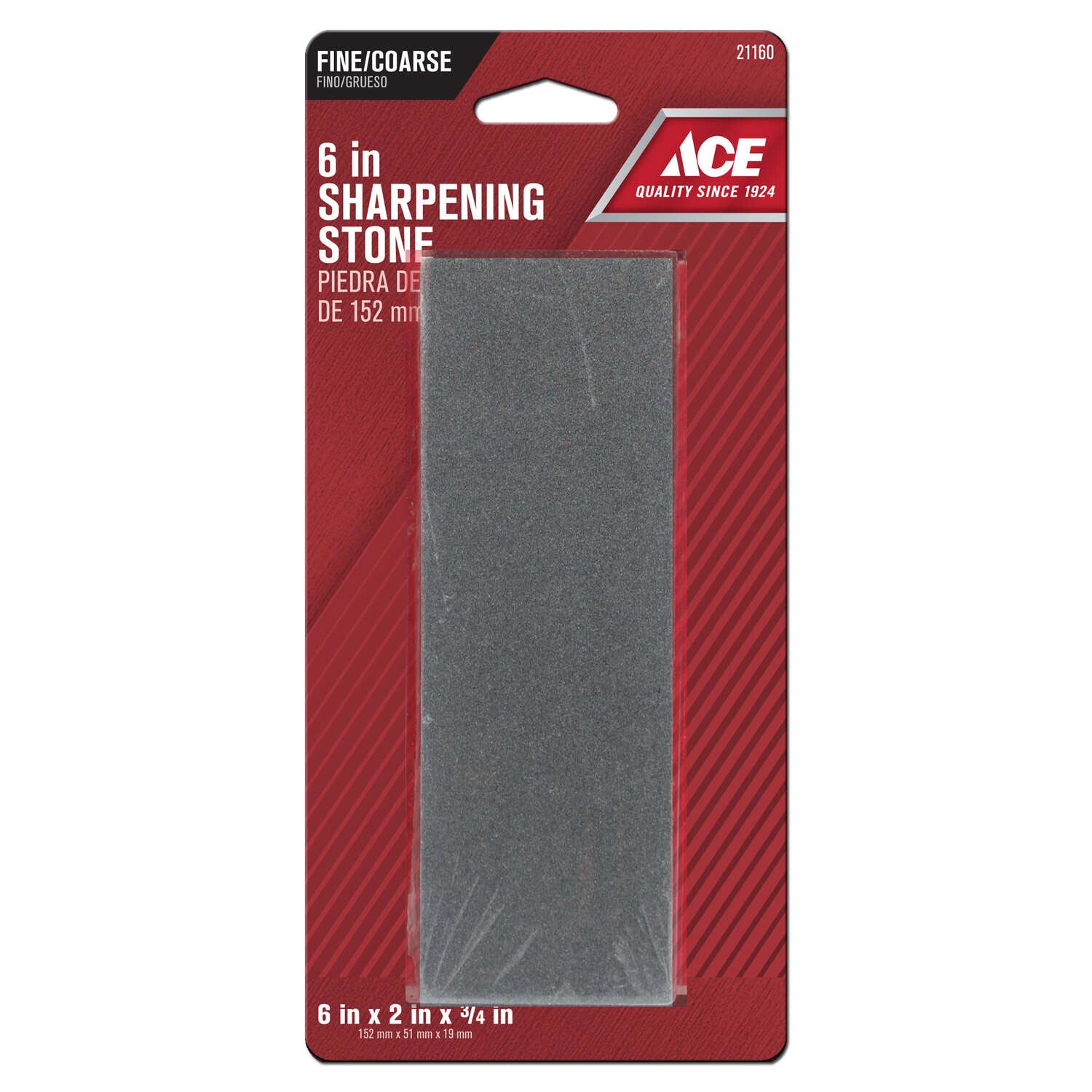 Ace 6 in. L Aluminum Oxide Sharpening Stone 60/80 Grit 1 pc - Nederland