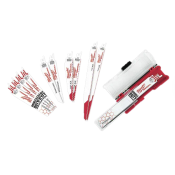 Main 1 - Milwaukee SAWZALL 6 and 9 in. Bi-Metal Demolition Reciprocating Saw Blade Set Multi TPI 12 pk - Nederland