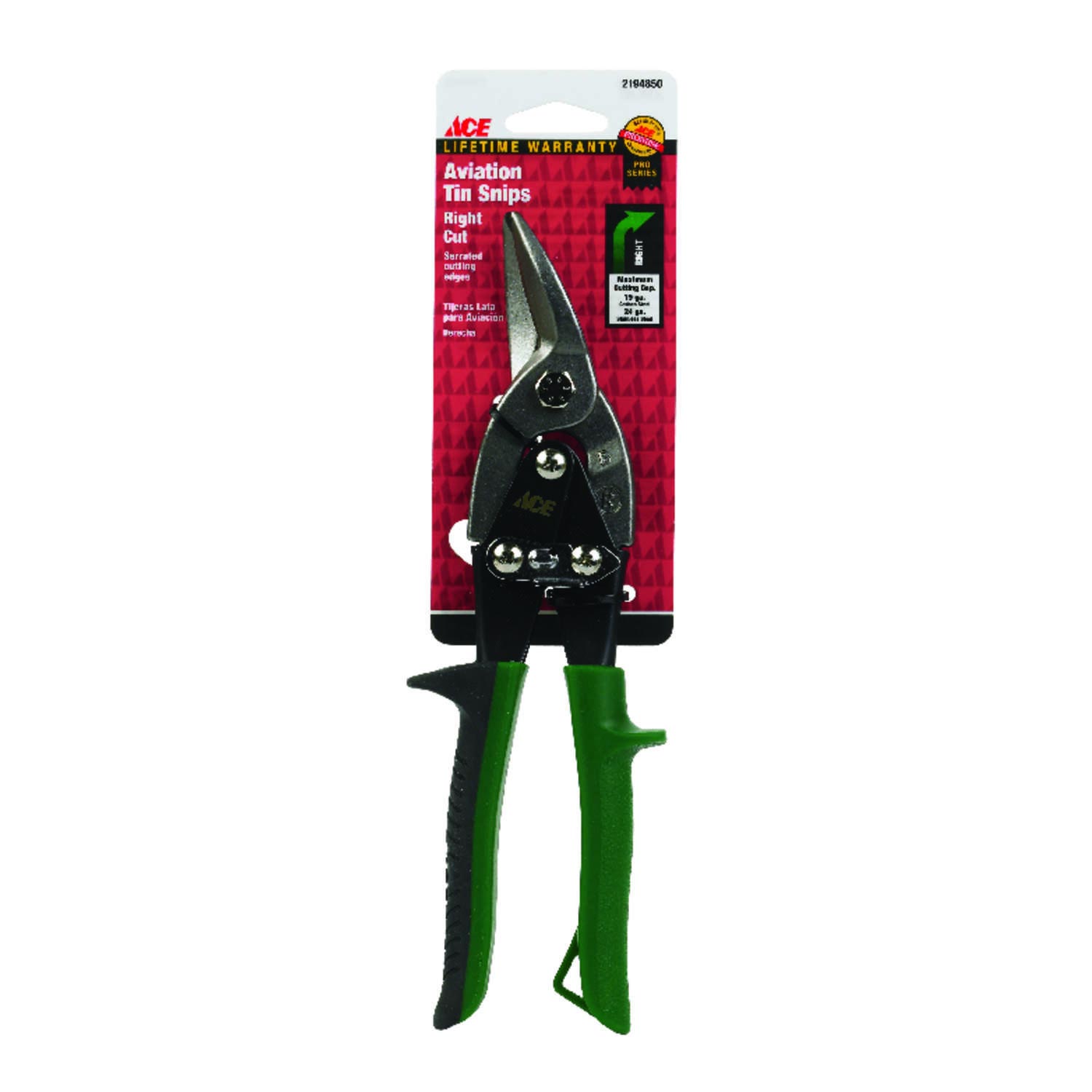 Ace 10 in. Drop Forged Steel Style Aviation Snips 19 Ga. - Nederland