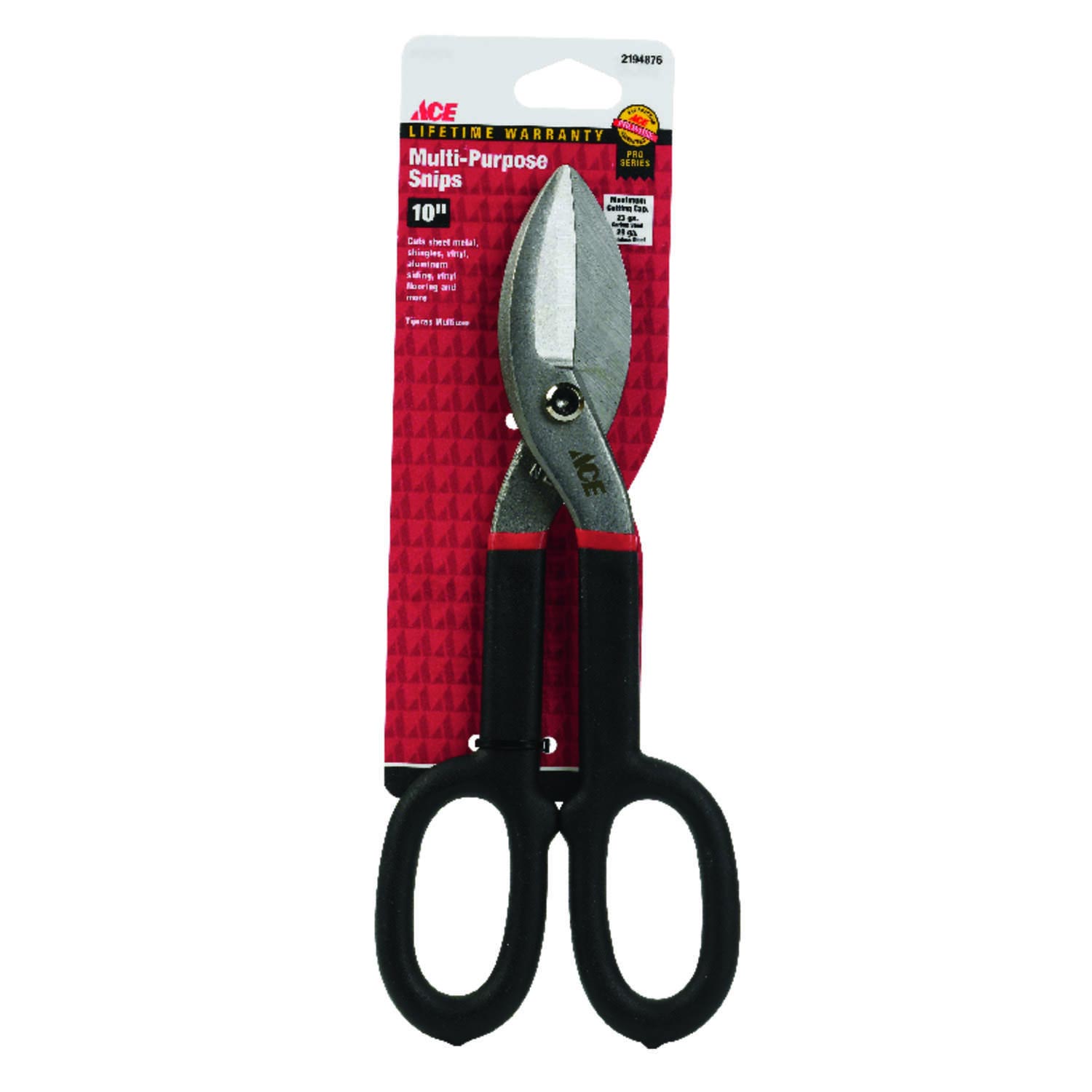 Ace 10 in. Drop Forged Steel Style Multi-Purpose Snips 29 Ga. - Nederland