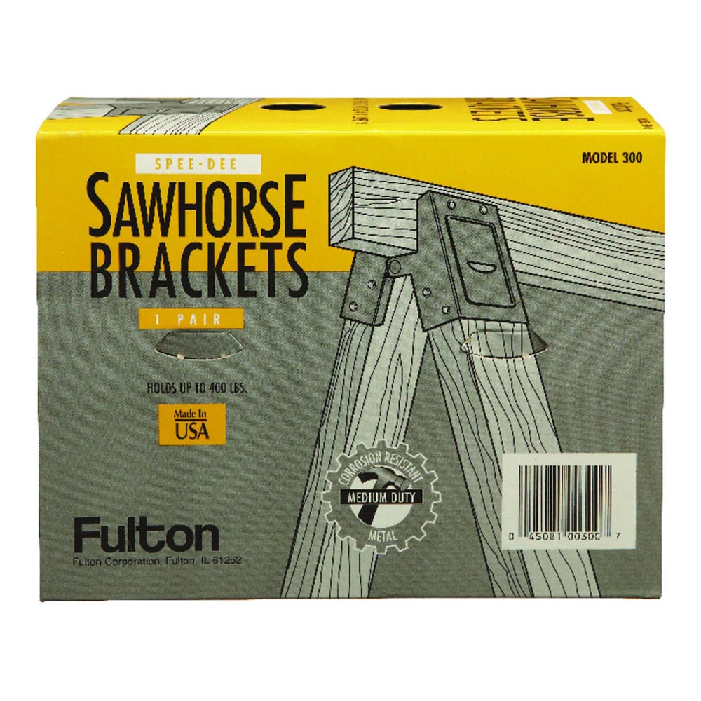 Fulton 2 in. H X 4 in. W Sawhorse Brackets 400 lb. cap. 1 pk - Nederland