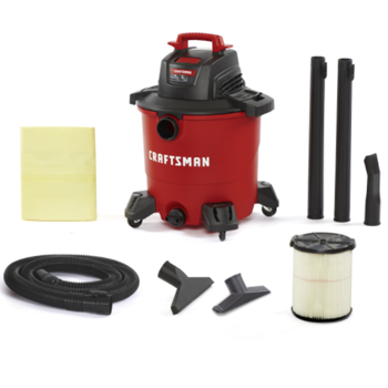 Main 3 - Craftsman 9 gal Corded Wet/Dry Vacuum 8.3 amps 120 V 4.25 HP - Nederland
