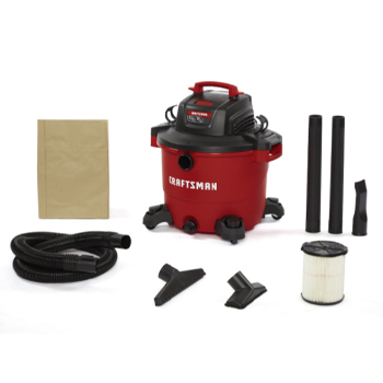 Main 3 - Craftsman 16 gal Corded Wet/Dry Vacuum 12 amps 120 V 6.5 HP - Nederland
