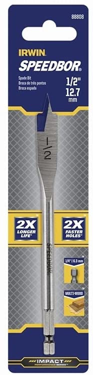 Main 6 - Irwin Speedbor 1/2 in. X 6 in. L Carbon Steel Wood Boring Bit 1 pc - Nederland
