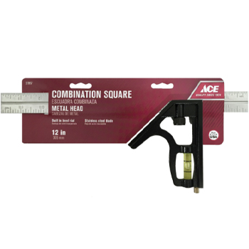 Ace 12 in. L X 4-3/4 in. H Stainless Steel Combination Square - Nederland