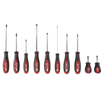 Main 1 - Milwaukee 6 in. L Phillips/Slotted/Square Screwdriver Set 10 pc - Nederland
