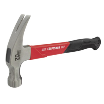 Main 1 - Craftsman 20 oz Smooth Face Claw Hammer 10.75 in. Fiberglass Handle - Nederland