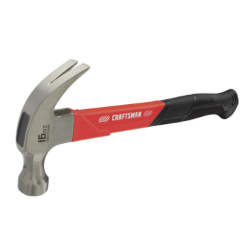 Main 1 - Craftsman 16 oz Smooth Face General Purpose Claw Hammer 10.75 in. Fiberglass Handle - Nederland
