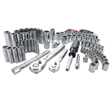 Main 1 - Craftsman 1/4 and 3/8 in. drive S Metric and SAE 6 Point Mechanic's Tool Set 105 pc - Nederland