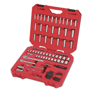Main 3 - Craftsman 1/4 and 3/8 in. drive S Metric and SAE 6 Point Mechanic's Tool Set 105 pc - Nederland