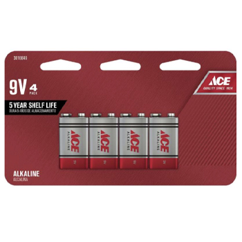 Main 1 - Ace 9-Volt Alkaline Batteries 4 pk Carded - Nederland
