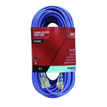 Main 1 - Ace Outdoor 100 ft. L Blue Extension Cord 14/3 SJOW - Nederland