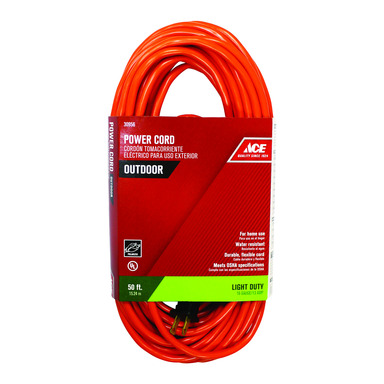 Main 1 - Ace Indoor or Outdoor 50 ft. L Orange Extension Cord 16/2 SJTW - Nederland