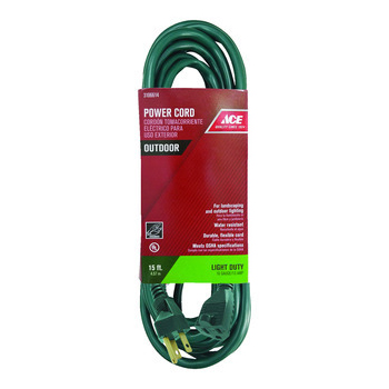 Main 1 - Ace Outdoor 15 ft. L Green Extension Cord 16/3 SJTW - Nederland