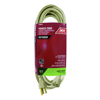 Main 1 - Ace Outdoor 25 ft. L Beige Extension Cord 16/3 SJTW - Nederland