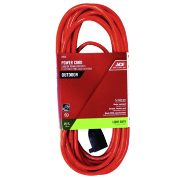 Main 1 - Ace Indoor or Outdoor 25 ft. L Orange Extension Cord 16/3 SJTW - Nederland
