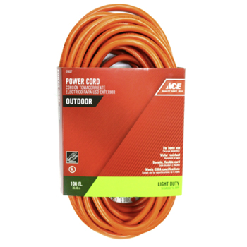 Main 1 - Ace Indoor or Outdoor 100 ft. L Orange Extension Cord 16/3 SJTW - Nederland