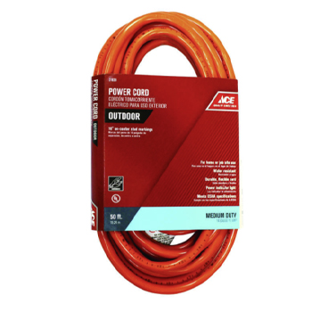 Main 1 - Ace Indoor or Outdoor 50 ft. L Orange Extension Cord 14/3 SJTW - Nederland