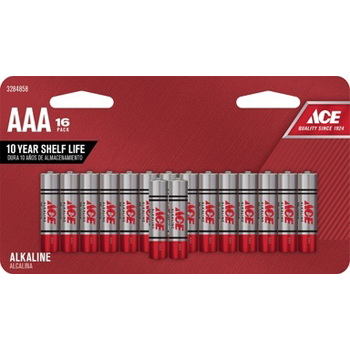 Main 1 - Ace AAA Alkaline Batteries 16 pk Carded - Nederland