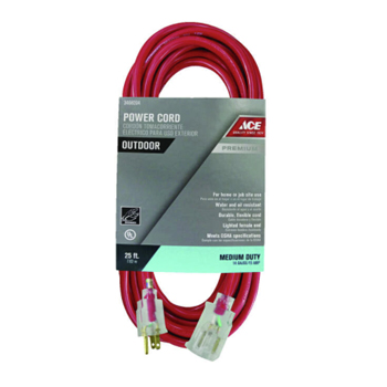 Main 1 - Ace Outdoor 25 ft. L Red Extension Cord 14/3 SJTOW - Nederland
