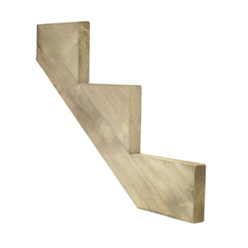 2X12 3 Step Stringer Treated - Nederland