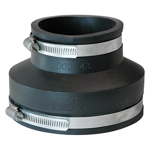 Main 1 - Fernco Schedule 40 4 in. Hub each X 3 in. D Hub PVC Flexible Coupling - Nederland