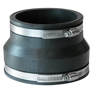Main 1 - Fernco Schedule 40 4 in. Hub each X 4 in. D Hub PVC Flexible Coupling - Nederland