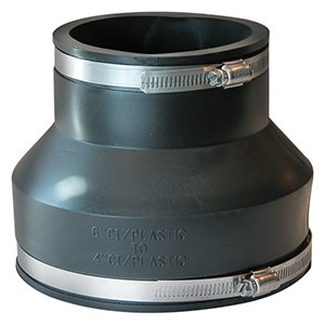 Main 1 - Fernco Schedule 40 6 in. Hub X 4 in. D Hub PVC Flexible Coupling - Nederland