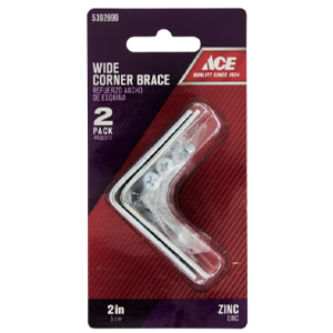 Main 1 - Ace 2 in. H X 2.75 in. W X 2 in. D Zinc Inside Wide Corner Brace - Nederland