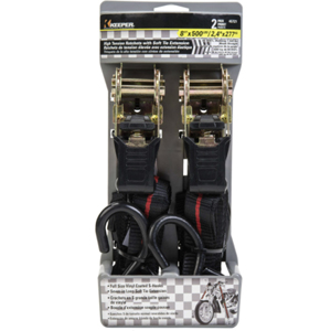 Main 1 - Keeper 1 in. W X 8 ft. L Black Tie Down w/Ratchet 500 lb 2 pk - Nederland