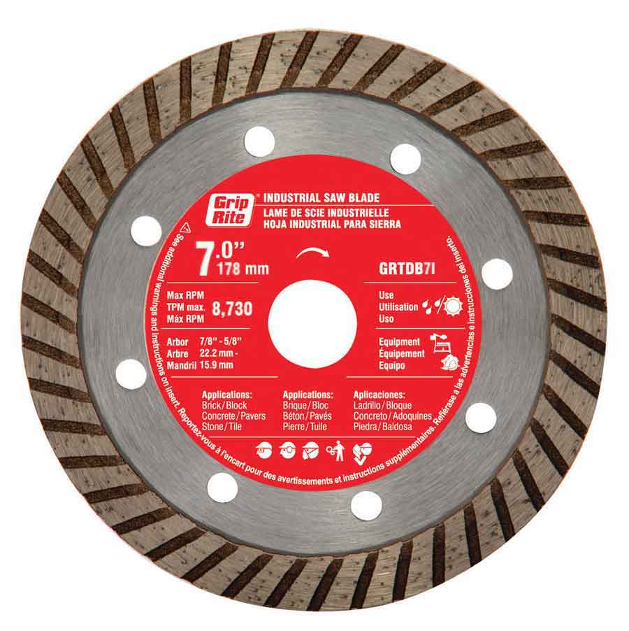 Gr Diamond Industrial Turbo Blade 7" 10Mm Rim - Nederland