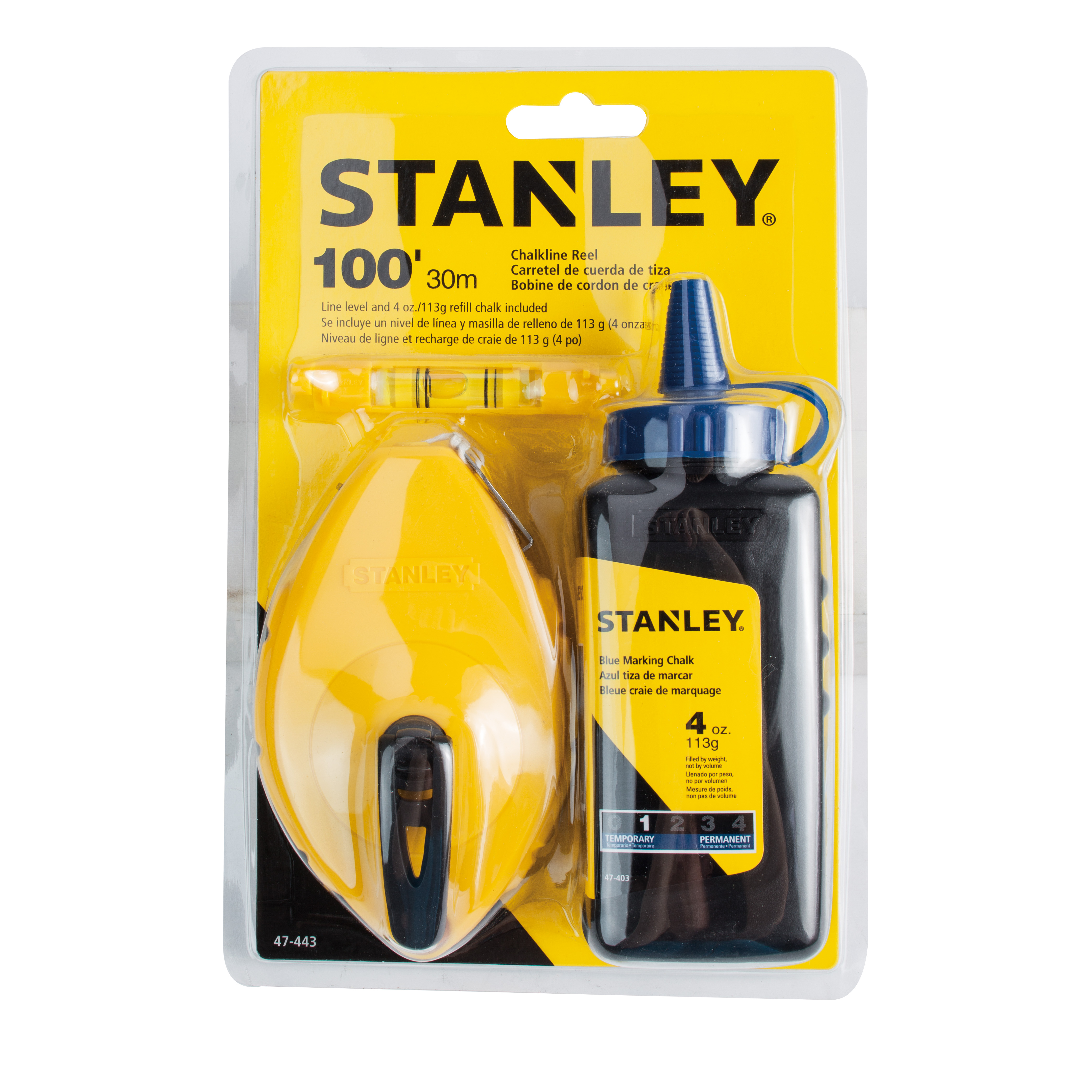 Stanley Chalk Reelblue W/Level - Nederland