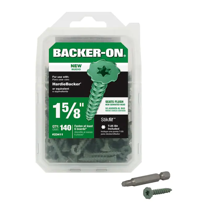 Backer On Cement Brd Screw 1-5/8" Pk/150 - Nederland