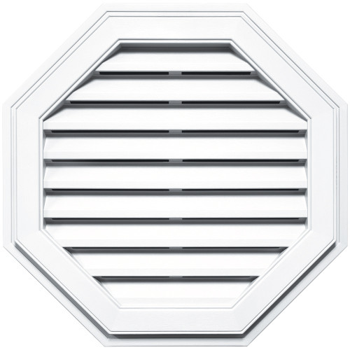 Boral Vinyl Octagon Gable Vent 22" White 22 7/8 X2' - Nederland