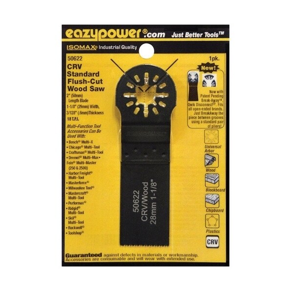 Eazypower Flush-Cut Wood Saw Blade 1-1/8" Mfg 50622 - Nederland
