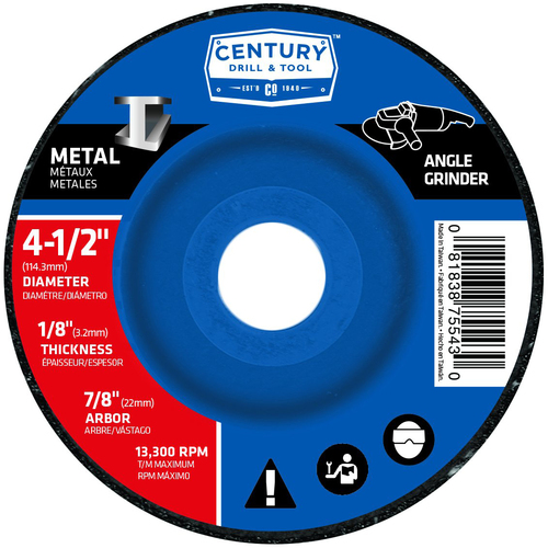 Metal Grinding Wheel Type 27 4-1/2"Xx1/8"X5/8-11 - Nederland