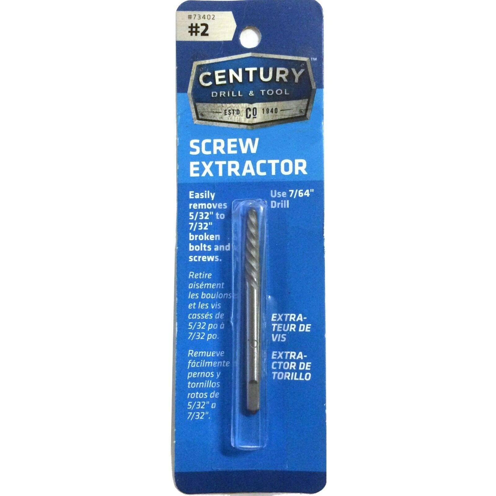 Century 73402 #2 Spiral Screw Extractor - Nederland