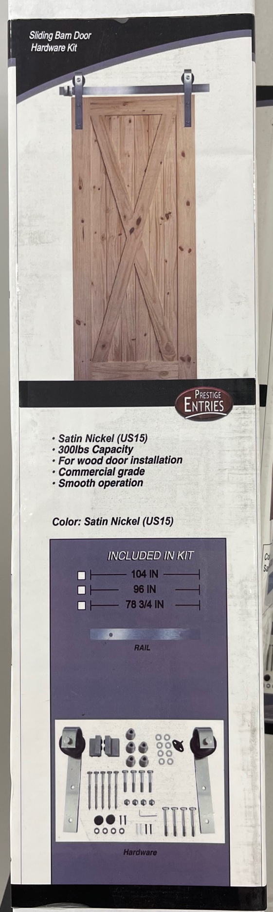 Prestige Barn Door Bent Roller Kit Sn 78-3/4" - Nederland
