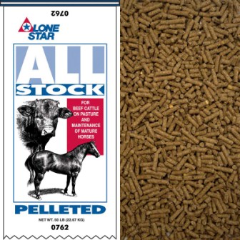 Cattle Pellet All Stock 12% 50# Lone Star Feed - Nederland